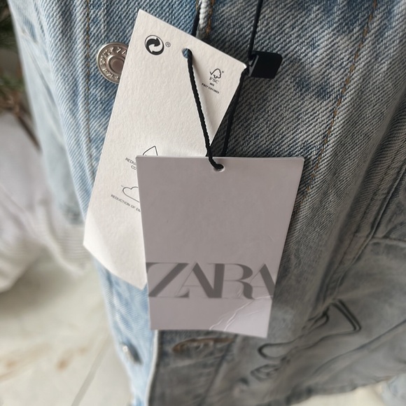 Super cool Zara Jean jacket NWT - Picture 10 of 12